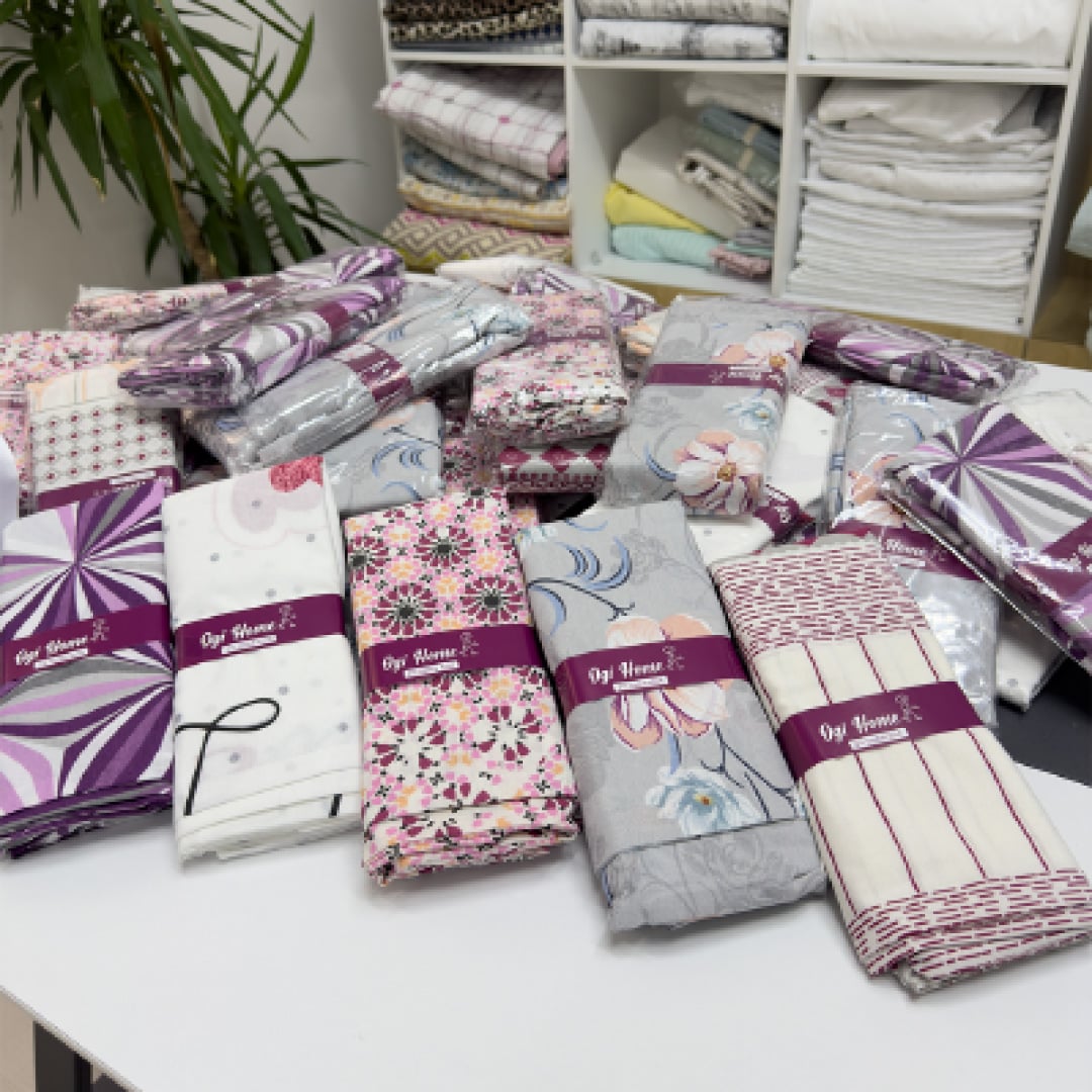 Desenli Pamuklu Yastık Kılıfı