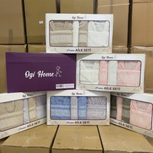 6 Parça Kutulu Bornoz Takımı