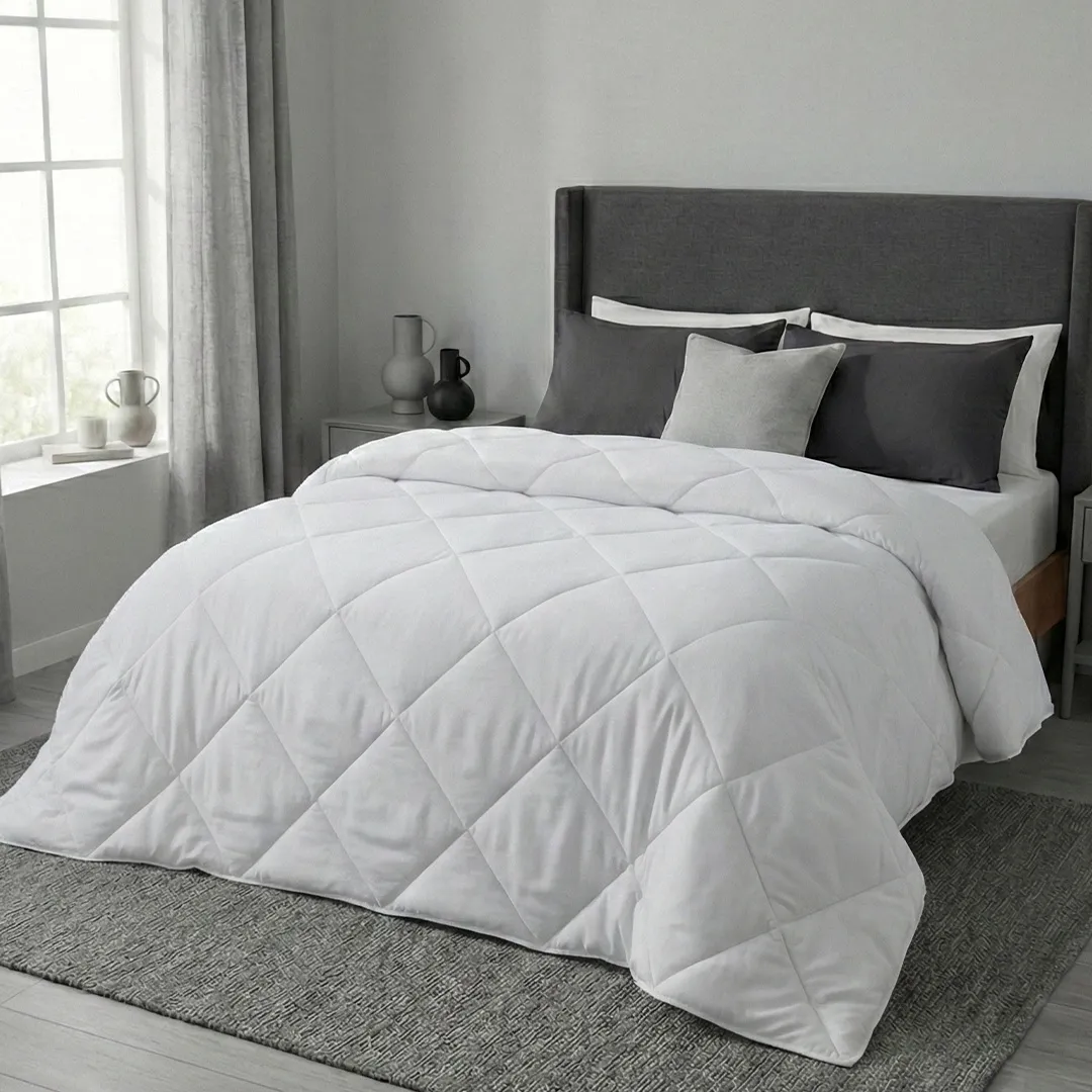 Beyaz Mikro Silikon Yorgan