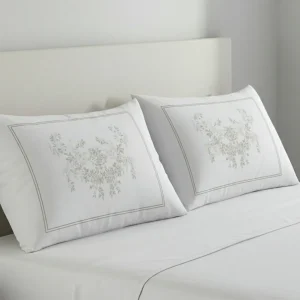 %100 Organik Pamuk Desenli 2’li Yastık Kılıfı