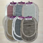 İkili Naturel Pamuk  Dokuma Klozet Takımı - 2