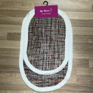 İkili Naturel Pamuk  Dokuma Klozet Takımı