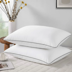 Piped Cotton Sleeping Pillow