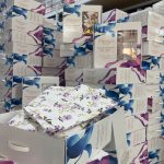Boxed Patterned Quilted Bedspread Set - 1